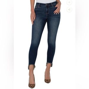 Liverpool Dark Blue Ankle Jeans